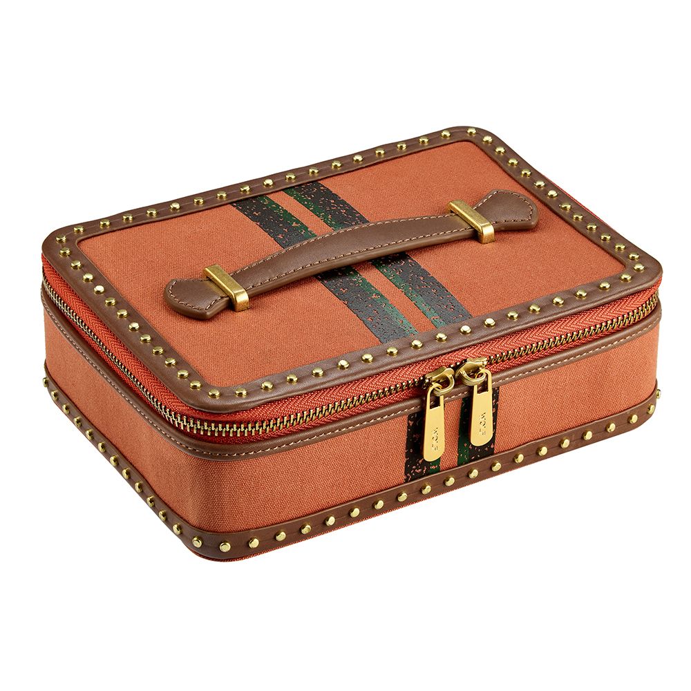 WOLF Ida 190th Anniversary Orange Zip Jewellery Case - ONLINE EXCLUSIVE - Michael Jones Jeweller