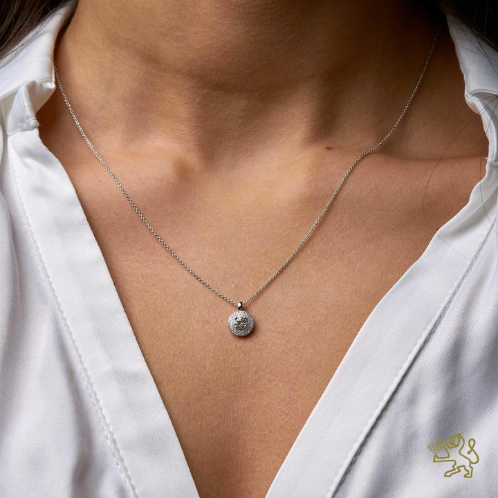 Bonaire 0.40ct D SI1 Diamond White Gold Pendant - Michael Jones Jeweller