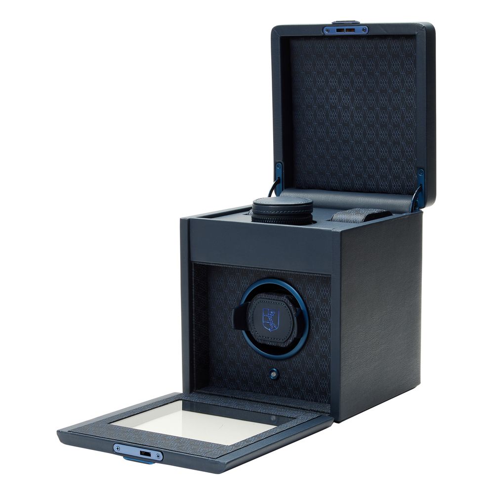 WOLF Earth Single Watch Winder Midnight Blue - ONLINE EXCLUSIVE - Michael Jones Jeweller