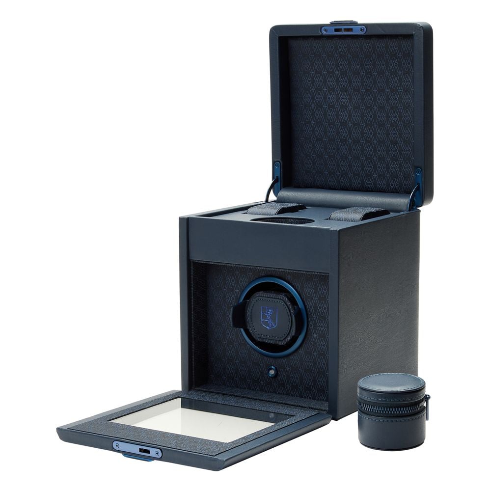 WOLF Earth Single Watch Winder Midnight Blue - ONLINE EXCLUSIVE - Michael Jones Jeweller