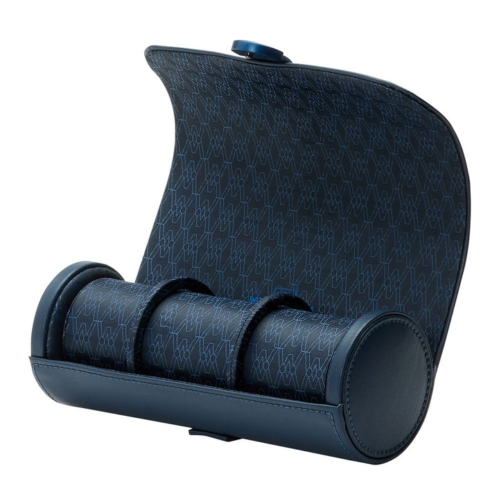 WOLF Earth Triple Watch Roll Midnight Blue - ONLINE EXCLUSIVE