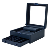 WOLF Earth Watch Stand Box Midnight Blue - ONLINE EXCLUSIVE - Michael Jones Jeweller