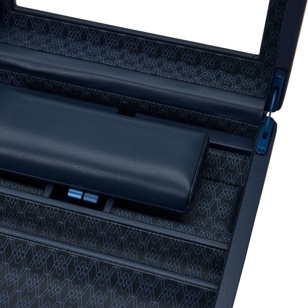 WOLF Earth Watch Stand Box Midnight Blue - ONLINE EXCLUSIVE - Michael Jones Jeweller