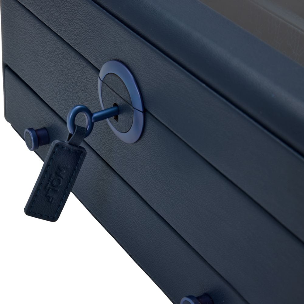 WOLF Earth Watch Stand Box Midnight Blue - ONLINE EXCLUSIVE - Michael Jones Jeweller