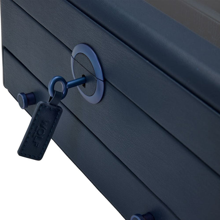 WOLF Earth Watch Stand Box Midnight Blue - ONLINE EXCLUSIVE - Michael Jones Jeweller