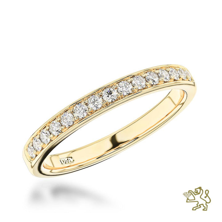 Memoire Classic Bridal 0.24ct Diamond Yellow Gold Ring