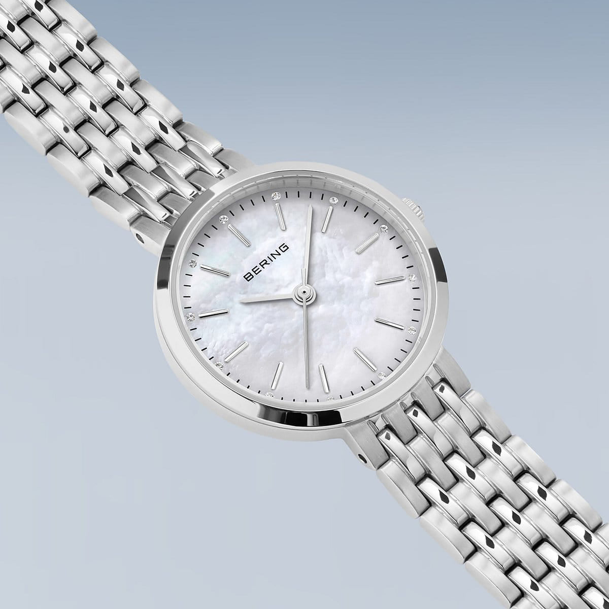 Bering Classic Polished Silver Quartz Watch 19126-700 - Michael Jones Jeweller