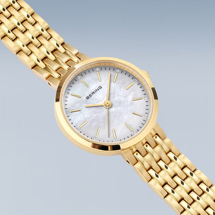 Bering Classic Polished Gold Quartz Watch 19126-734 - Michael Jones Jeweller