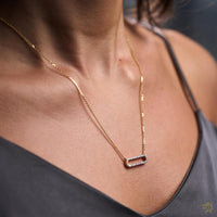 Love links 0.28ct Diamond Yellow Gold Pendant - Michael Jones Jeweller