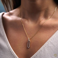 Love Links 0.37ct Diamond Yellow Gold Pendant - Michael Jones Jeweller