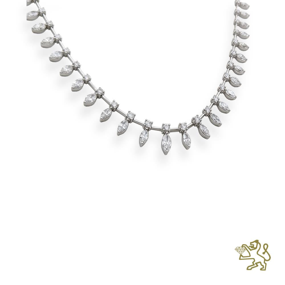 Starlight 6.00ct Diamond Platinum Necklace - Michael Jones Jeweller