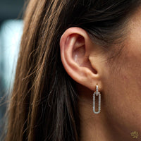 Love Links 0.50ct Diamond Yellow Gold Earrings - Michael Jones Jeweller