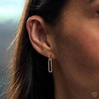 Love Links 0.23ct Diamond Yellow Gold Earrings - Michael Jones Jeweller