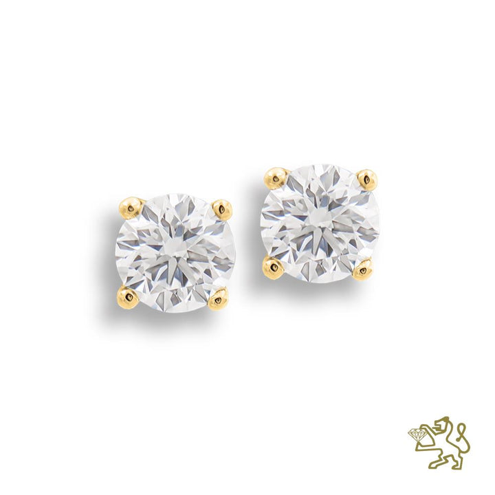 Windsor 0.50ct Diamond Yellow Gold Earrings - Michael Jones Jeweller