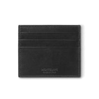 Montblanc Leather - Meisterstück 6cc Black Leather Card Holder - Michael Jones Jeweller