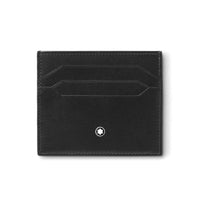 Montblanc Leather - Meisterstück 6cc Black Leather Card Holder - Michael Jones Jeweller