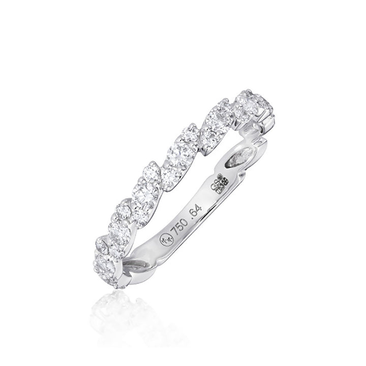 Diamond 18ct White Gold Marquise Ring