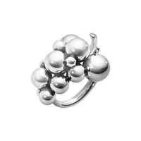 Georg Jensen MOONLIGHT GRAPES Sterling Silver Ring Size 53 (M½)