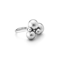 Georg Jensen MOONLIGHT GRAPES Sterling Silver Ring Size 56 (O½) - Michael Jones Jeweller