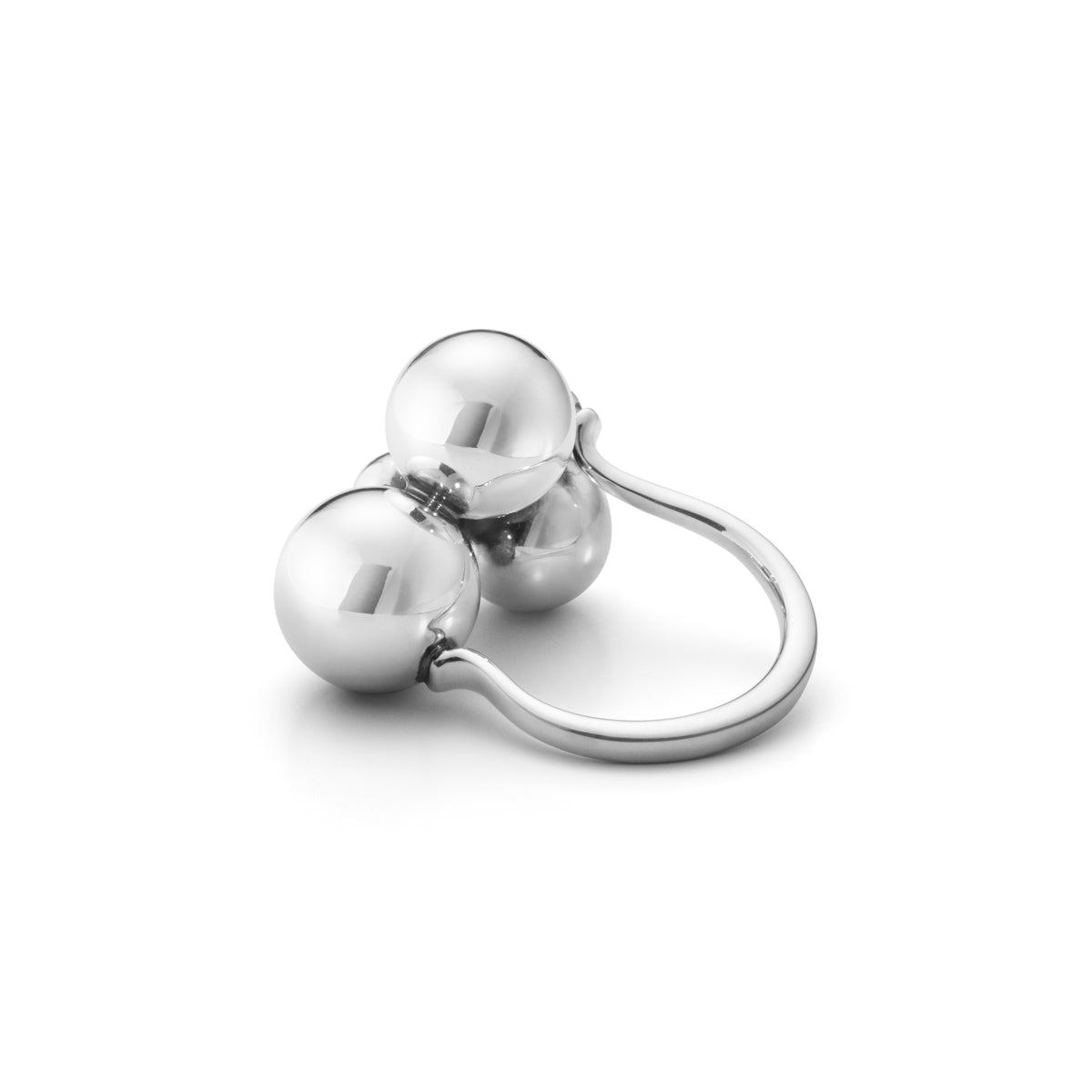 Georg Jensen MOONLIGHT GRAPES Sterling Silver Ring Size 56 (O½) - Michael Jones Jeweller