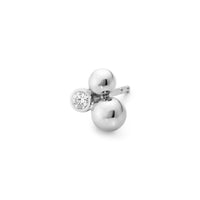 Georg Jensen MOONLIGHT GRAPES Diamond Sterling Silver Earrings - Michael Jones Jeweller