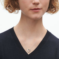 Georg Jensen 2022 LOVE LEAF HEART Sterling Silver Necklace