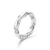 Georg Jensen REFLECT Sterling Silver Small Ring Size 56 (O½) - Michael Jones Jeweller