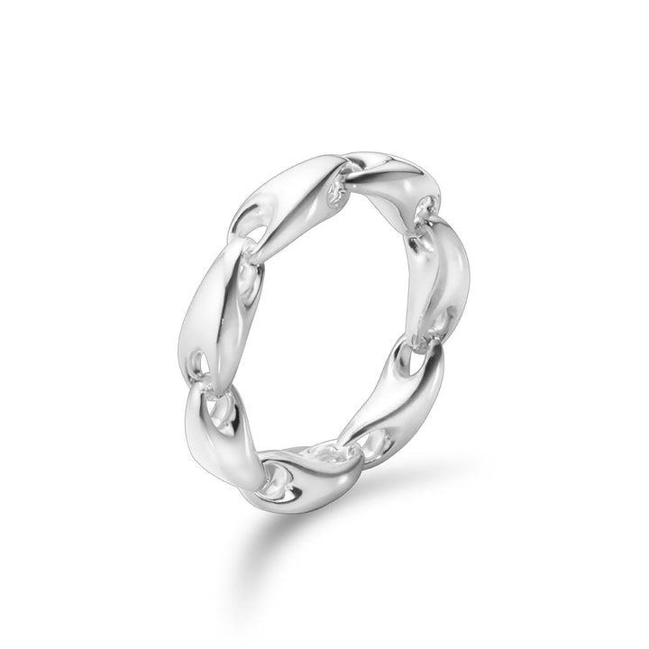 Georg Jensen REFLECT Sterling Silver Small Ring Size 56 (O½) - Michael Jones Jeweller
