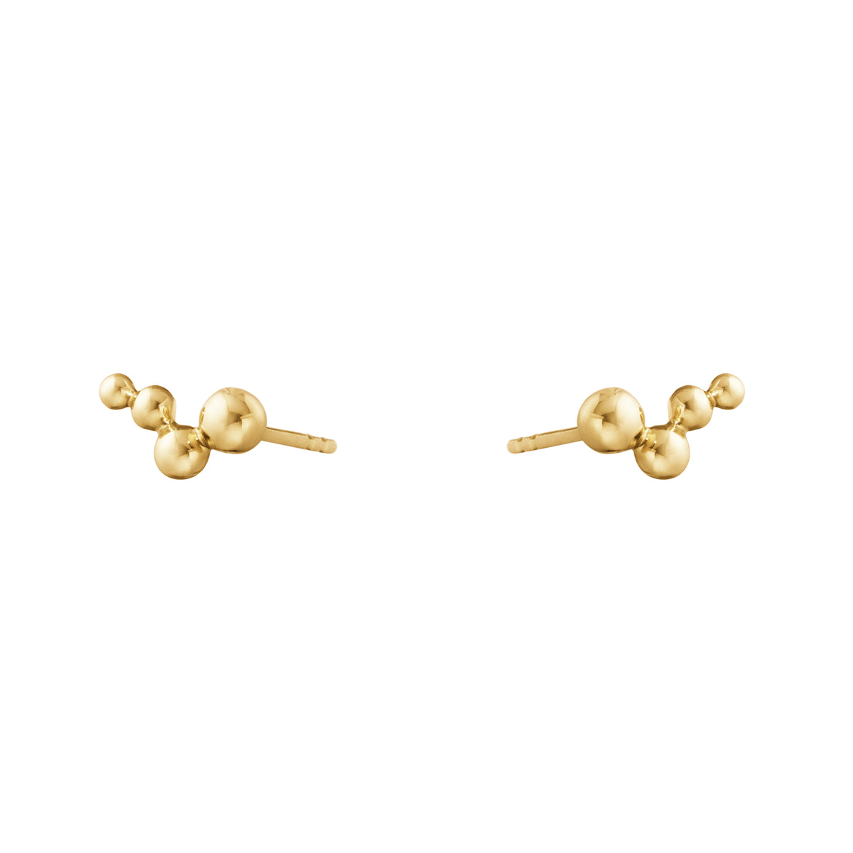 Georg Jensen MOONLIGHT GRAPES 18ct Yellow Gold Stud Earrings - Michael Jones Jeweller