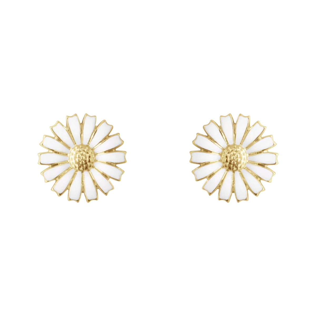 Georg Jensen DAISY 2025 18ct Yellow Gold Plated Sterling Silver Stud Earrings - Michael Jones Jeweller