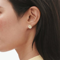 Georg Jensen DAISY 2025 18ct Yellow Gold Plated Sterling Silver Stud Earrings - Michael Jones Jeweller