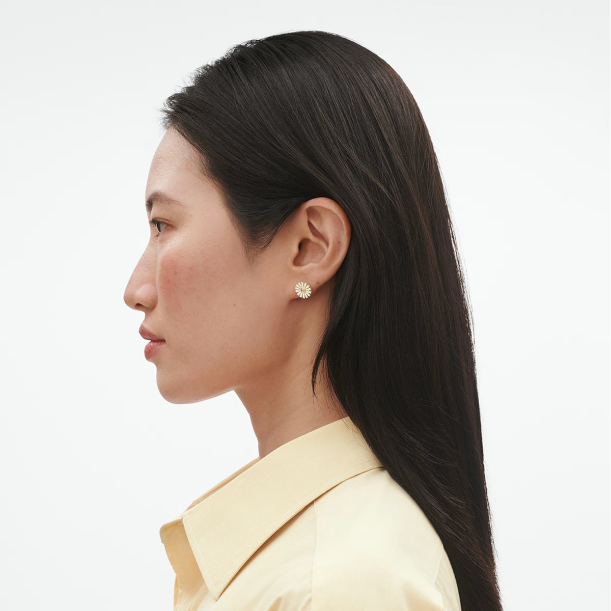 Georg Jensen DAISY 2025 18ct Yellow Gold Plated Sterling Silver Stud Earrings - Michael Jones Jeweller