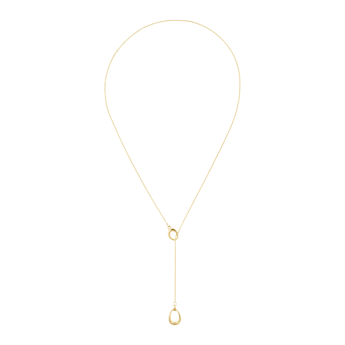 Georg Jensen OFFSPRING 18ct Yellow Gold Lariat Necklace