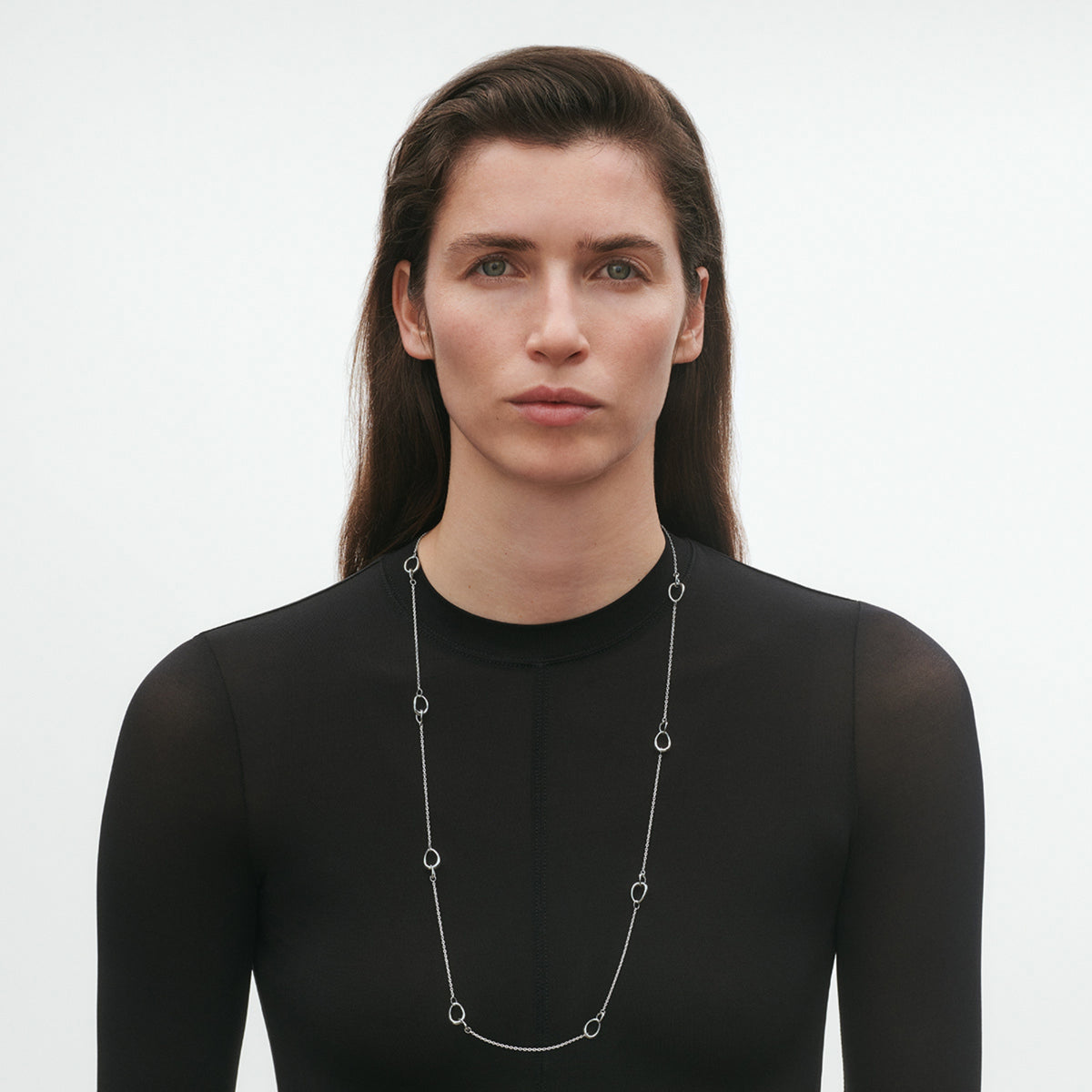 Georg Jensen OFFSPRING Sterling Silver Sautoir 90cm Necklace