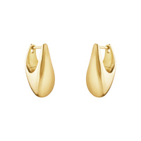 Georg Jensen REFLECT 18ct Yellow Gold Hoop Earrings