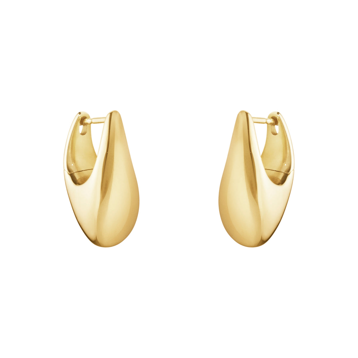 Georg Jensen REFLECT 18ct Yellow Gold Hoop Earrings
