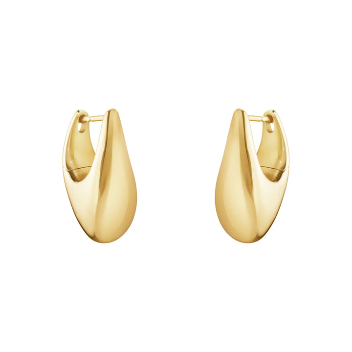Georg Jensen REFLECT 18ct Yellow Gold Hoop Earrings