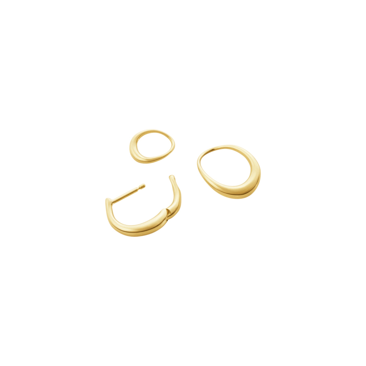 Georg Jensen OFFSPRING 18ct Yellow Gold Small Earrings