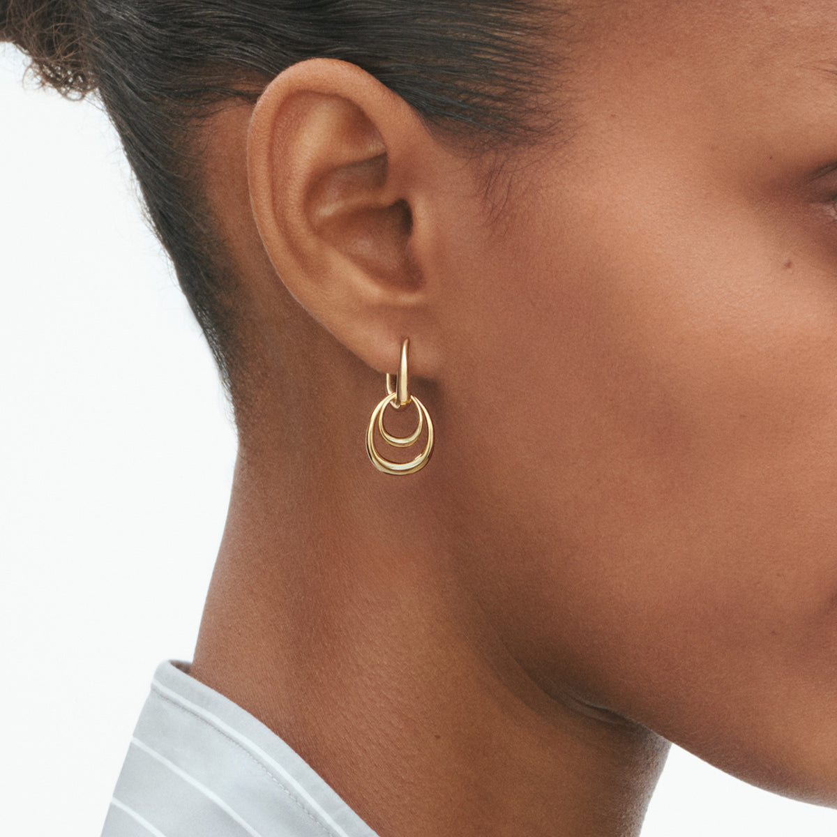Georg Jensen OFFSPRING 18ct Yellow Gold Small Earrings