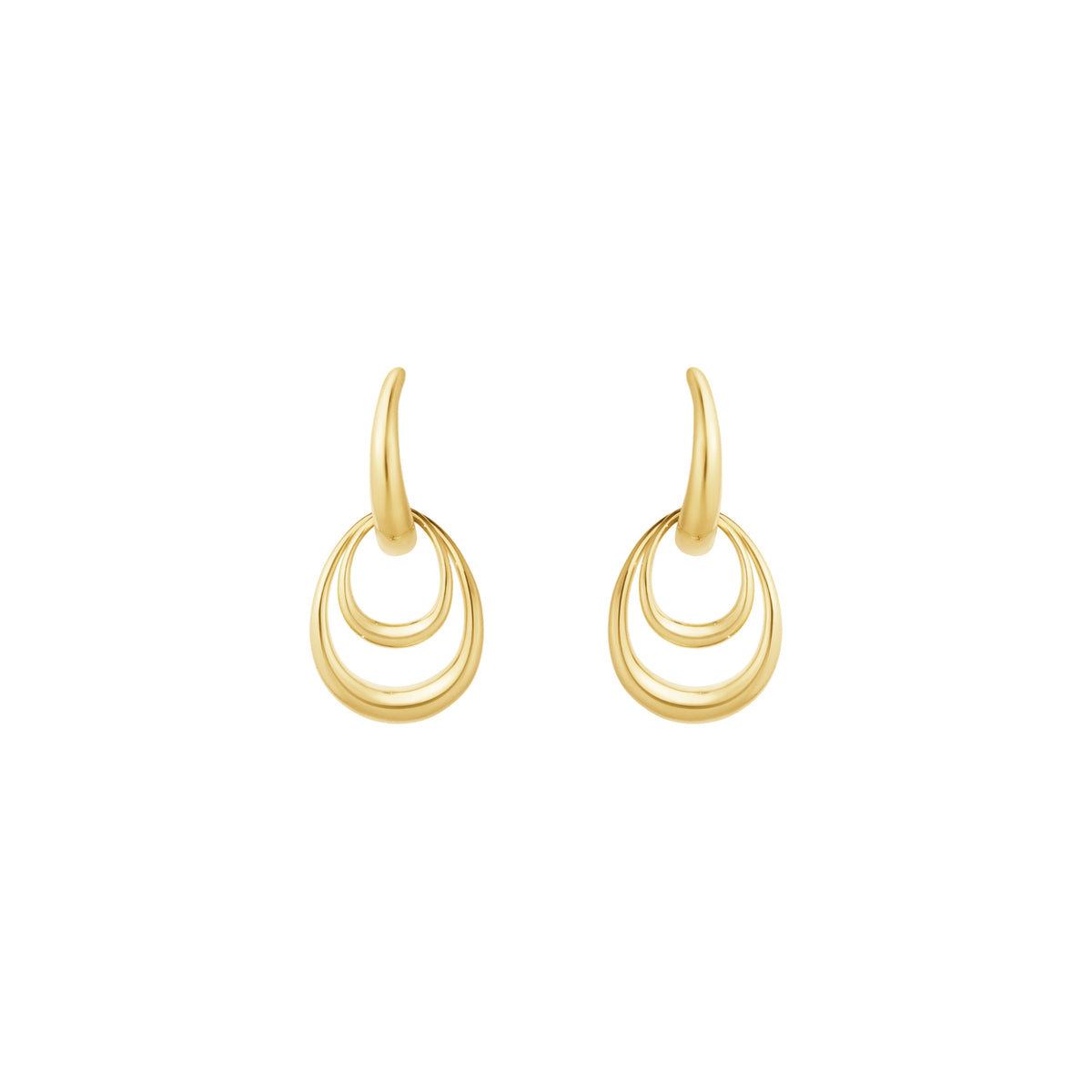 Georg Jensen OFFSPRING 18ct Yellow Gold Small Earrings