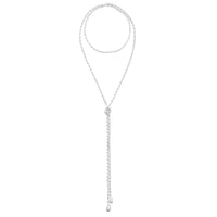 Georg Jensen REFLECT Sterling SIlver 130cm Lariat Necklace