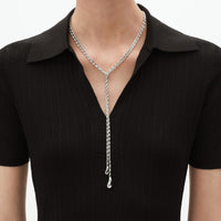 Georg Jensen REFLECT Sterling SIlver 130cm Lariat Necklace