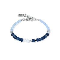 Coeur de Lion Amulet Modern Future Silver-Blue Bracelet