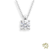 Windsor PL 0.40ct Diamond Platinum Pendant - Michael Jones Jeweller