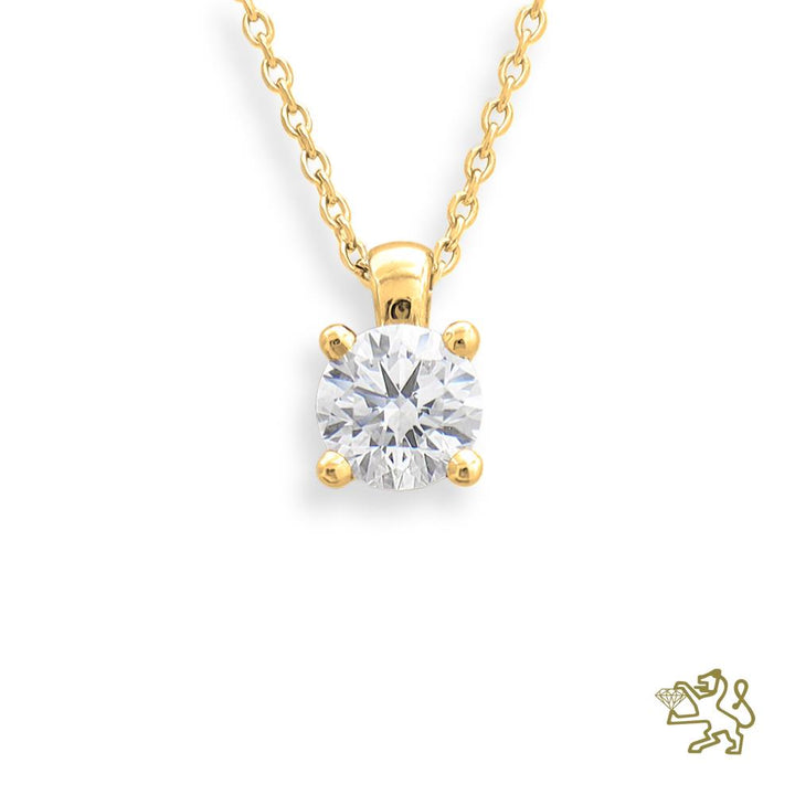 Windsor 0.40ct Diamond Yellow Gold Pendant - Michael Jones Jeweller