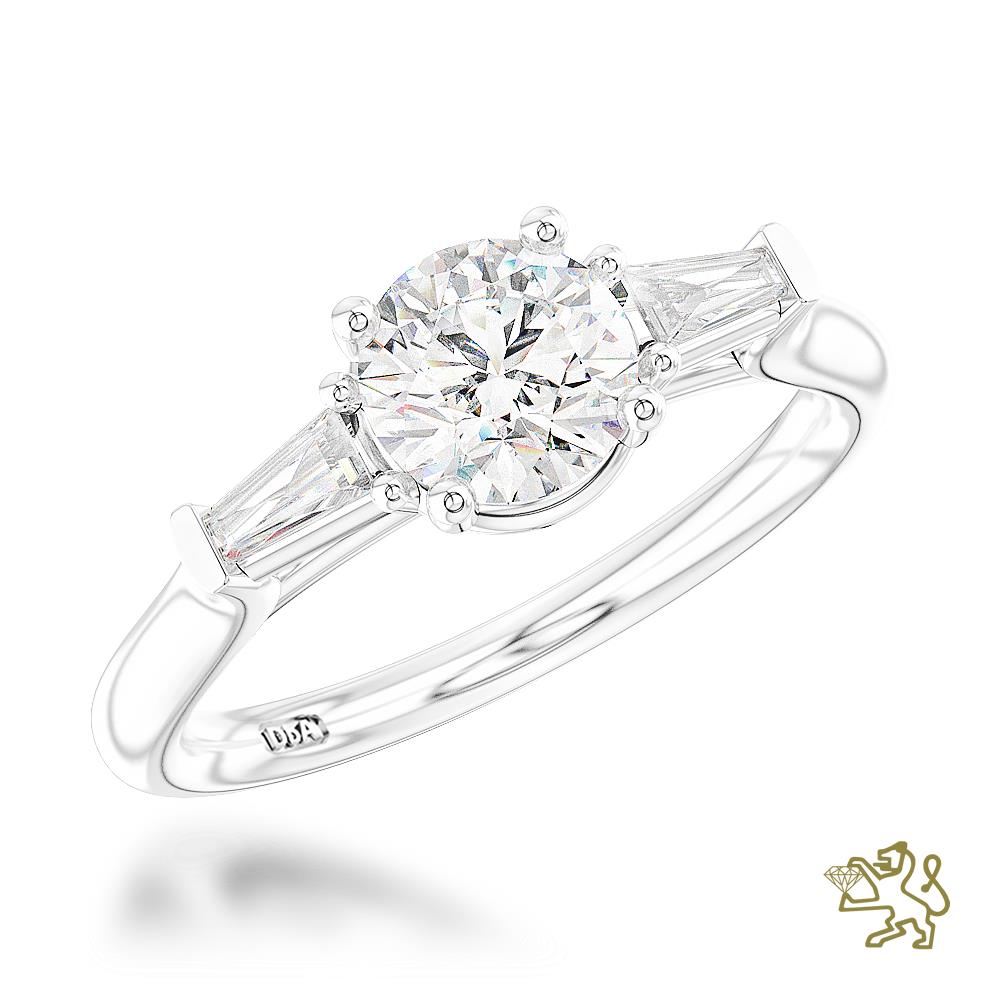 Eden Solitaire 0.74ct F SI1 Diamond Platinum Ring - Michael Jones Jeweller