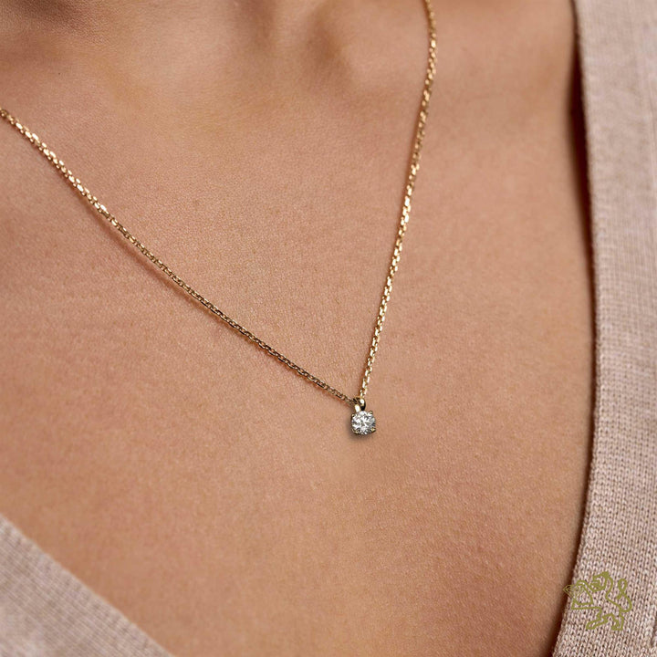 Windsor 0.40ct Diamond Yellow Gold Pendant - Michael Jones Jeweller
