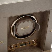 WOLF Palermo Single Watch Winder With Jewellery Storage - Michael Jones Jeweller