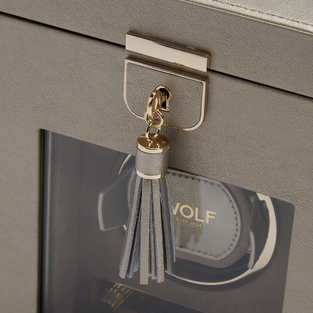 WOLF Palermo Single Watch Winder With Jewellery Storage - Michael Jones Jeweller