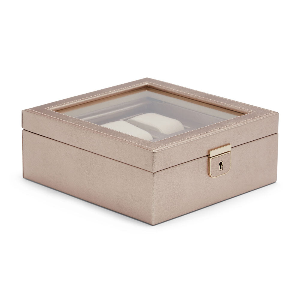 WOLF Palermo 6 Piece Rose Gold Watch Box - Michael Jones Jeweller